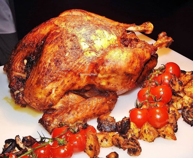Roasted Turkey With Cranberry & Kam Heong Sauce @ Ellenborough Market Cafe.