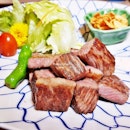A5 Miyazaki Wagyu Beef (SGD $80 for 100g) @ Botan Japanese Restaurant.