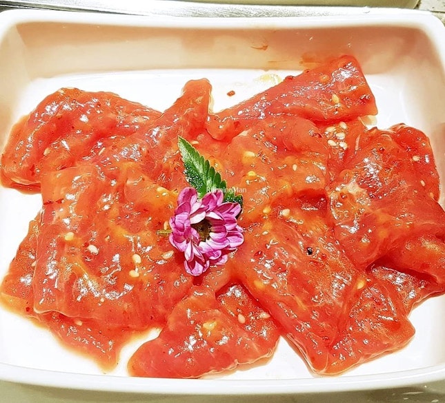 House Special Marinade Beef Slices (SGD $9 Half Potion) @ Hai Di Lao.