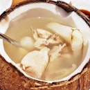 Fo Shan Old Coconut Soup With Farm Chicken (SGD $14) @ Joyden Canton Kitchen.