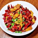 Chong Qing Diced Chicken With Mala Dried Chili (Menu Number 32) @ Si Chuan Dou Hua Restaurant.