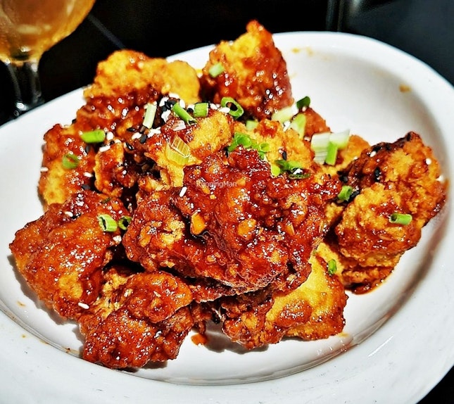 Yangnyeom Style Crispy Chicken Karaage (SGD $14) @ 6ixty 7even Restaurant & Bar.