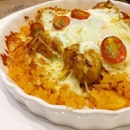 Fried Chicken Baked Cheese Rice (S$8.90)(lunch time special price).