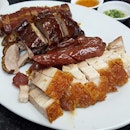 Tonight's dinner; 烧腊 (BBQ Meat); The Roasted Pork is so crispy!