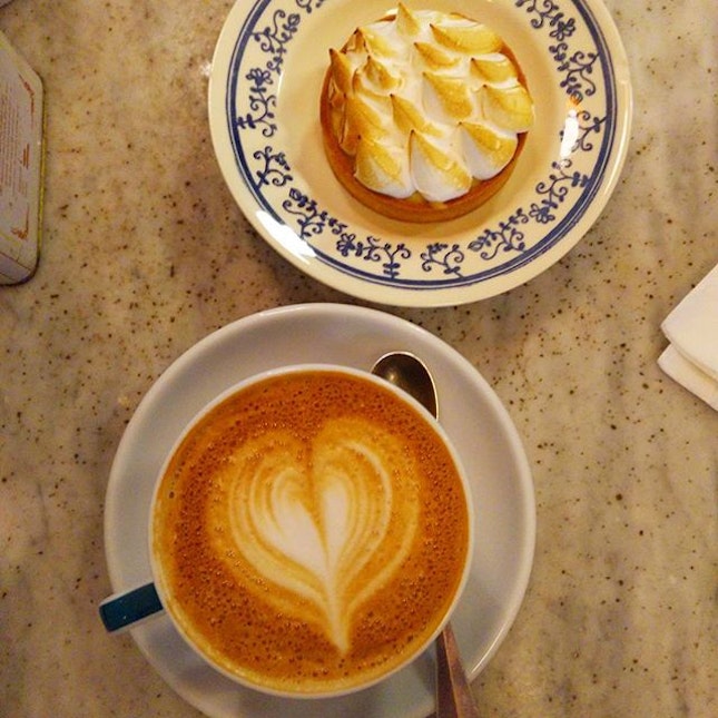 Passion fruit meringue tart #carpenterandcook #sgcafe #burpple