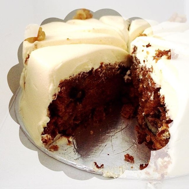 How about some slices of cream cheese carrot cake for breakfast?