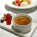 Hazelnut creme brûlée [$8.80] The only dessert in the menu with a "chef's recommendation" sign.