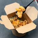 Salted egg Mac & cheese [$6] 
Topped with crisp fish skin, bacon bits and spring onions, this combination of salted egg with cheese definitely worked wonders to my palate!