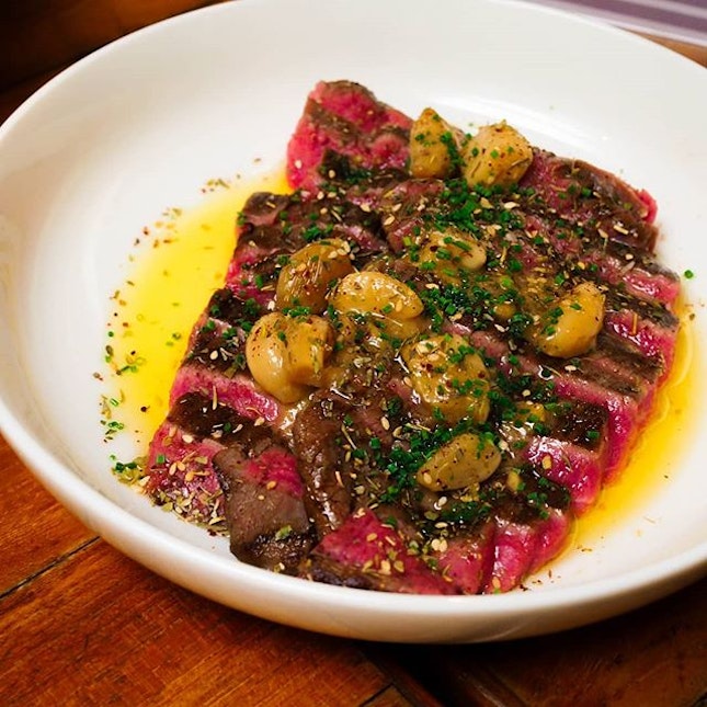 A new addition to artichoke's already delicious menu, BJ’s Favourite Steak ($36++) comes with a hefty 300g of lean, beefy Australian flank that’s lovingly doused in za’atar butter and soft cloves of garlic.