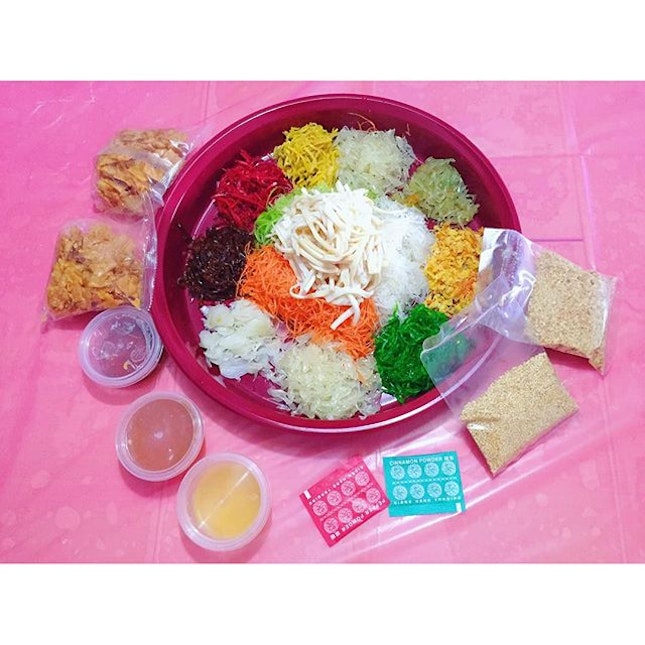 Lo Hei  My Chinese New Year feast is complete with this colourful and auspicious dish which symbolises abundance and prosperity!