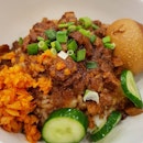 卤肉饭 - Braised mince pork rice by toast box!