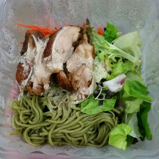 Teriyaki Chicken Soba With Salad