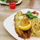 Pan-grilled Dory with Aglio Olio