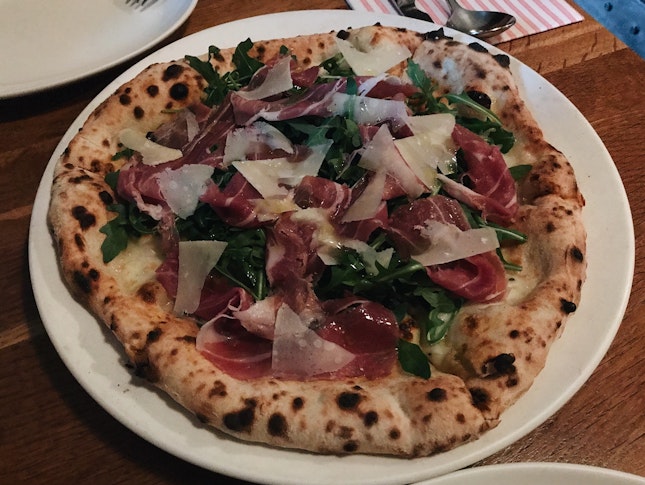 delectable wood-fired pizza
