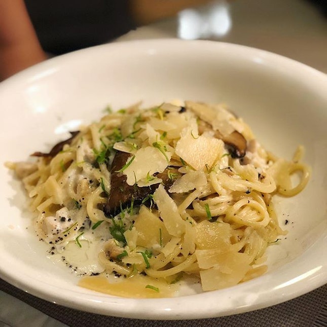 Truffle Mushroom Pasta ($22) • The smell of cheese overpowered the truffle taste.