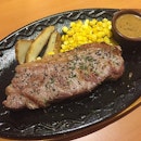 Sirloin Steak ($11.90) 🐄Grill Beef Steak with Black Pepper Sauce 🐄 🐂Affordable steak that satisfies craving & makes tummy happy 🐂  #burpple