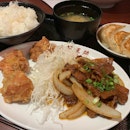 Pork Belly Miso & Fried Chicken Set ($15.90)
