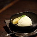 And yuzu ice cream to end the wonderful meal.
