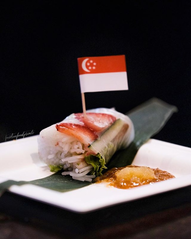 Dr Leslie Tay's Singapore Shiok Summer Roll.