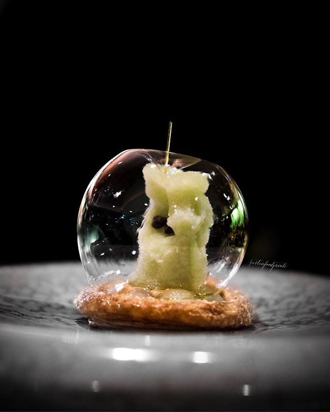 Apple (included in 5 course or 8 course dinner menu at $148++/$218++ respectively).