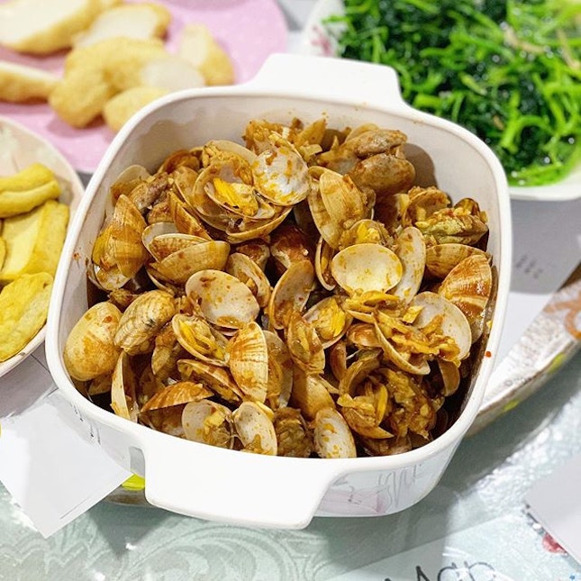 home cooked sambal clams 🔥🤤