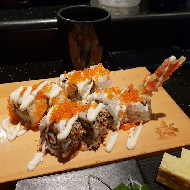 California, Ebi Tempura, Soft Shell Crab, Hokkaido Maki Rolls
