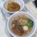 Lao Jiang Soup With Dry Mee Kia ($6)