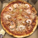 Pizza Gamberetto ($18)