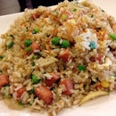 his usual garlic fried rice which never fails him before