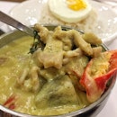 Green Curry Chicken with Rice ($8.90, + $1 for fried egg)