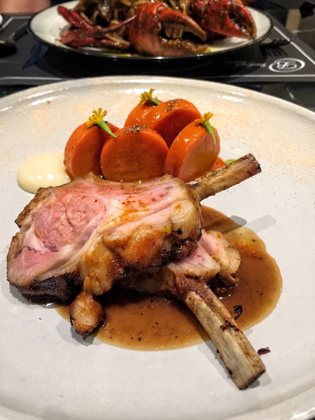 Australian Lamb Rack ($38; also a main option in the $58 3-course meal)