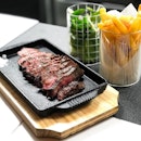 Butler’s Steakbar @butlerssteak - HOSTED TASTING - Meats - Butler’s Steak (💵S$25) Black Angus Flat Iron Steak with a side of either Fries or Salad.