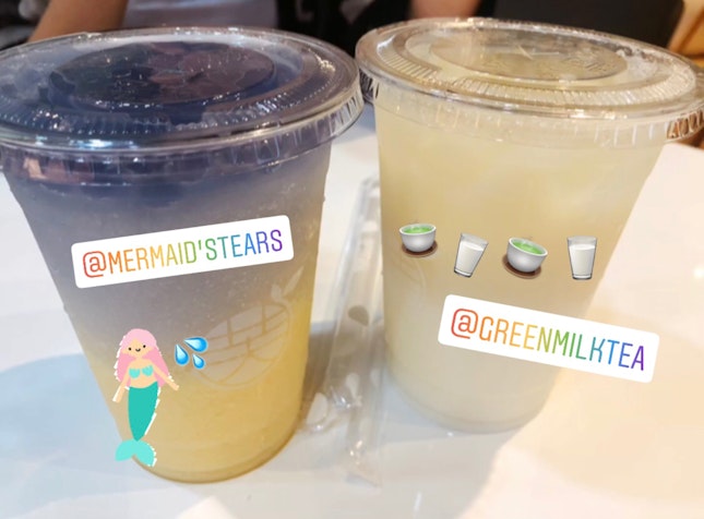 Mermaid’s Tears & Green Milk Tea