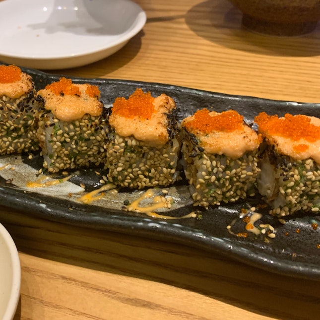 Spicy Mentai Spider Roll ($14.80)