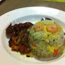 Olive Oil Fried Rice With Chicken