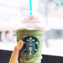 Green Tea Strawberry Blossom Frappuccino [$7.50]

Personally I felt the drink tasted better without the cream as it was kinda too sweet for my liking..