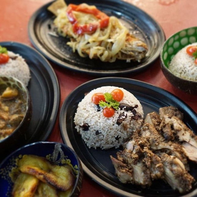 Mike’s Caribbean Food at Simpang Bedok offers hearty plates that can’t be easily found elsewhere.