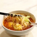 Shrimp & Pork Dumplings Tomato Soup Noodles
