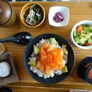 9🌟 / 10🌟 Yummy Salmon Ikura Don Set (Salmon sashimi and salmon roe on sushi rice) @ S$19.80 from Sumiya Restaurant at Orchard Central Mall