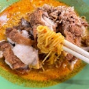 Fried Chicken Cutlet Curry Noodles
