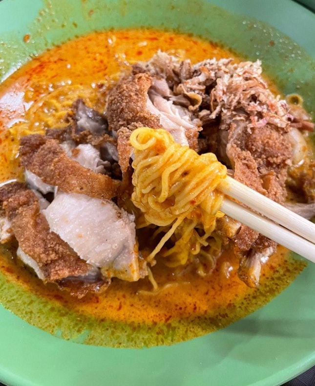 Fried Chicken Cutlet Curry Noodles