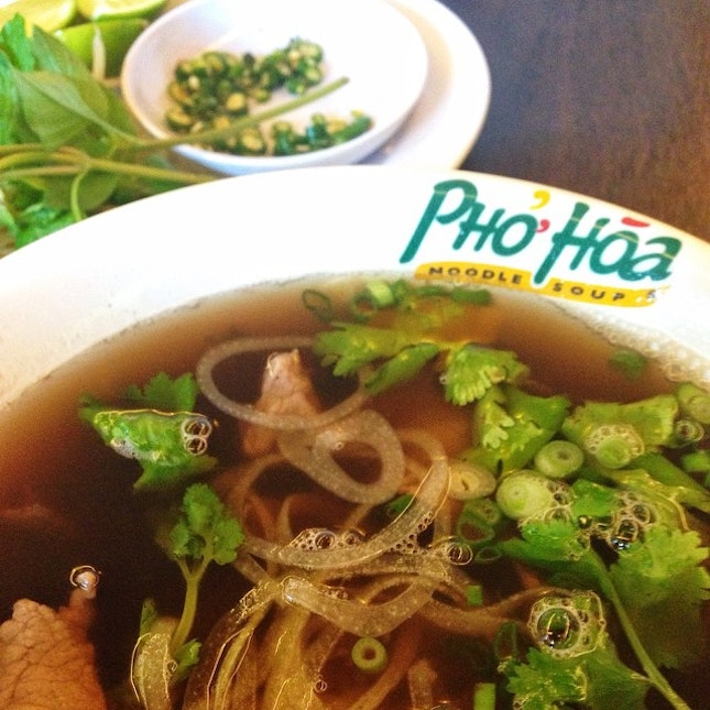 A hot bowl of Vietnamese Pho.