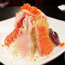 Sashimi salad of the freshest kind 🌊🐟🐠🐙