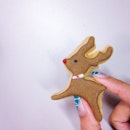 Instagramming this straightaway :) reindeer cookie my band kids gave me!