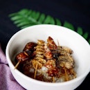 Yakitori Don
Grilled Halal Chicken sticks served with a heavenly Sous Vide Egg ontop a bed of Japanese rice.