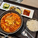 Spicy Seafood Sundubu Lunch Set