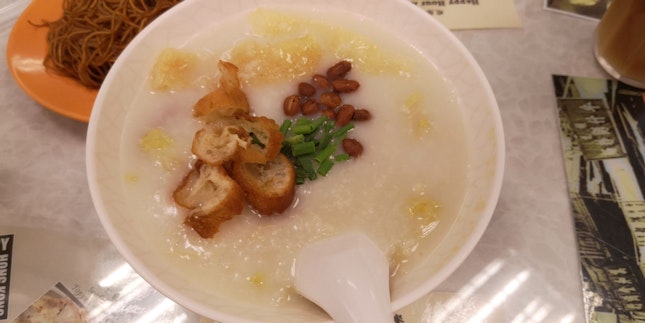 Congee With Dried Squid, Pork Skin 6.8++