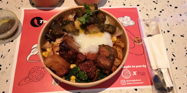 Thai Style Pork And Chinese Braised Pork Belly Bowl(Chengdu X HUE Popup)