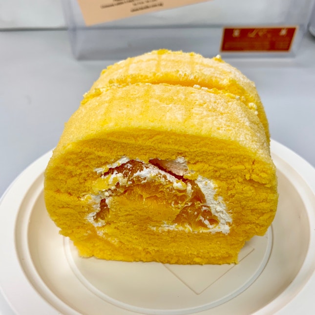 Mandarin Orange Swiss Roll