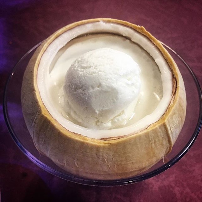 The coconut jelly and coconut ice cream marks the end of our wonderful meal today.